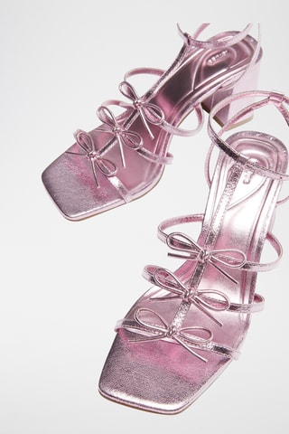 Sandales à talons - Doré rose