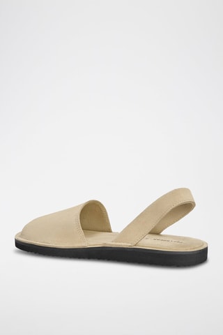 Sandales en nubuck - Ecru