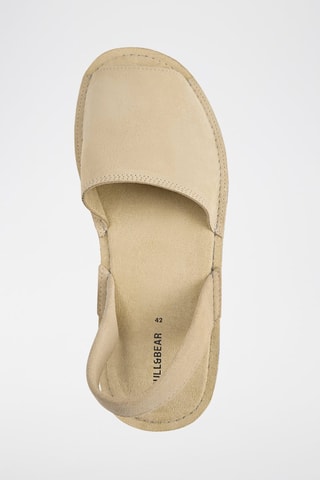 Sandales en nubuck - Ecru