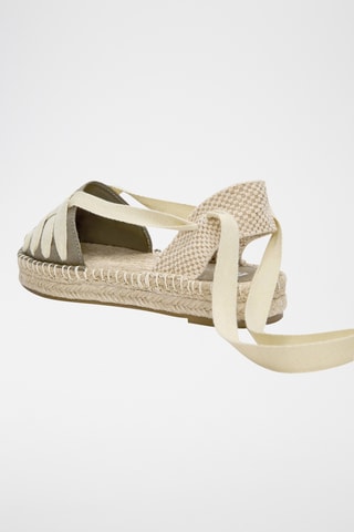 Espadrilles - Ecru et gris