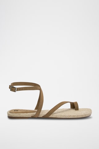 Sandales en cuir - Marron