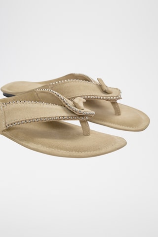 Sandales en nubuck - Beige