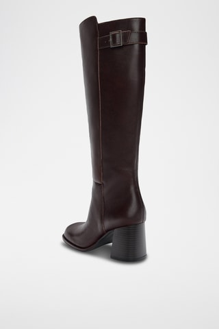 Bottes en cuir - Bordeaux