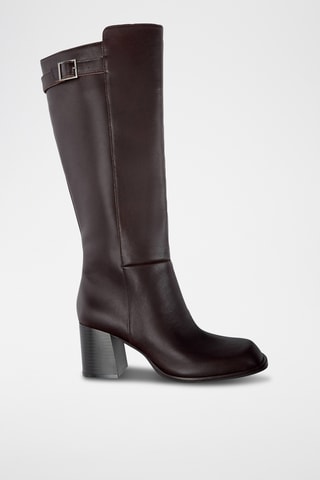 Bottes en cuir - Bordeaux