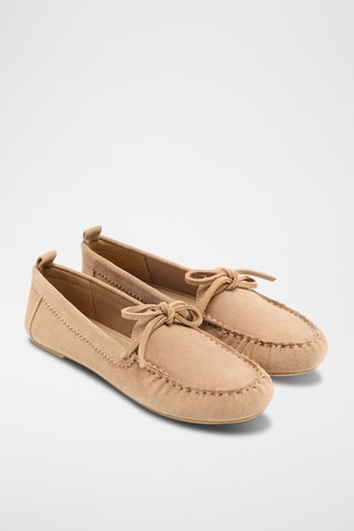Mocassins en nubuck - Beige