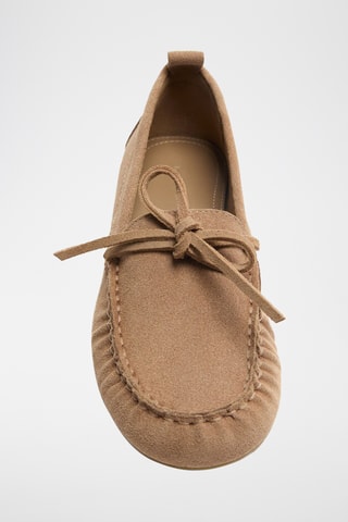 Mocassins en nubuck - Beige