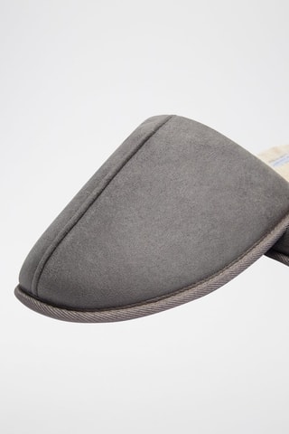 Pantoufles fourrées - Gris