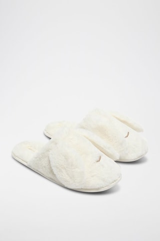 Pantoufles fourrées - Blanc