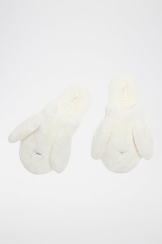 Pantoufles fourrées - Blanc
