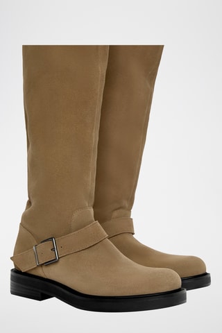 Cuissardes en nubuck - Beige