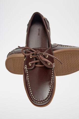 Chaussures bateau - Camel