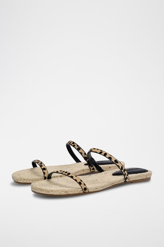 Mules en cuir - Noir