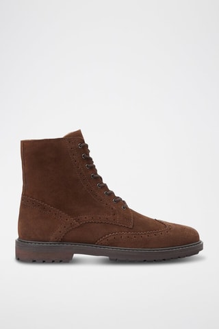 Boots en nubuck - Marron
