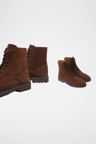 Boots en nubuck - Marron