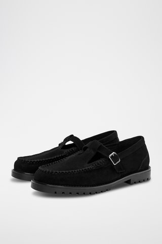 Mocassins en nubuck - Noir