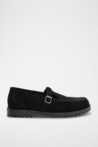 Mocassins en nubuck - Noir