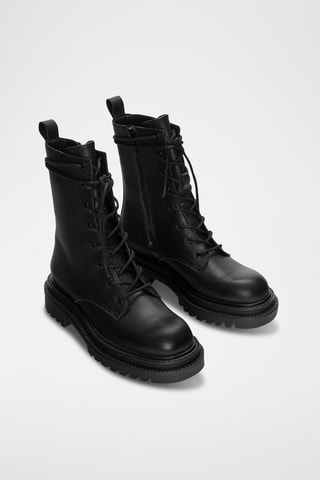 Bottines en cuir - Noir