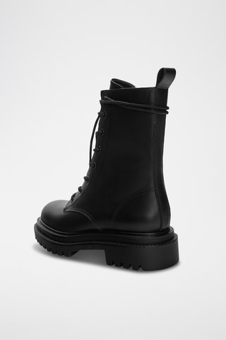 Bottines en cuir - Noir