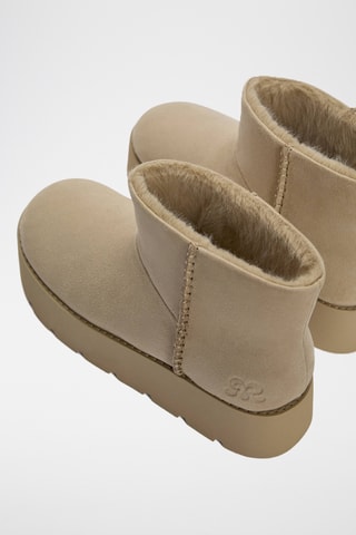 Bottines fourrées - Ecru