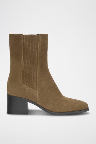 Bottines Chelsea en nubuck - Marron