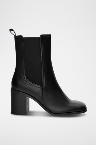 Bottines Chelsea en cuir - Noir