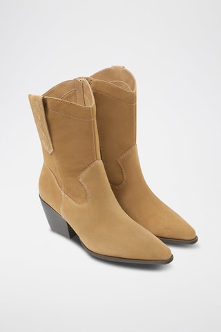 Bottines en nubuck - Camel