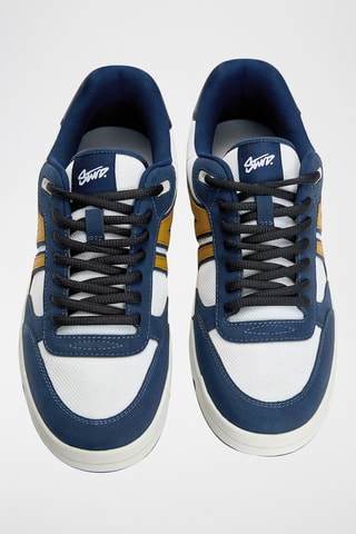 Baskets - Blanc et bleu marine