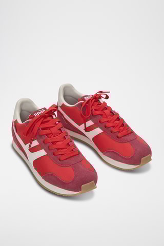 Baskets en cuir - Rouge