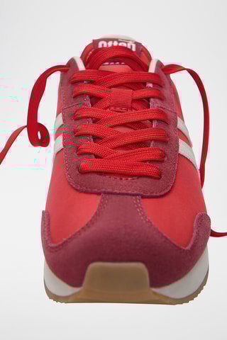 Baskets en cuir - Rouge