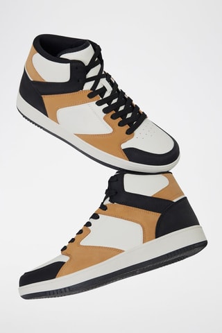 Baskets montantes - Blanc et noir