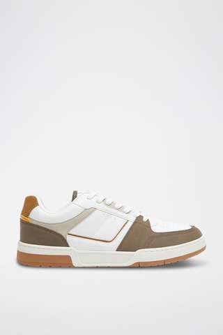 Baskets - Kaki et blanc