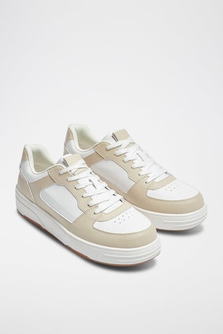Baskets Blanc et beige