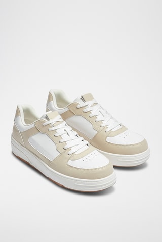 Baskets Blanc et beige