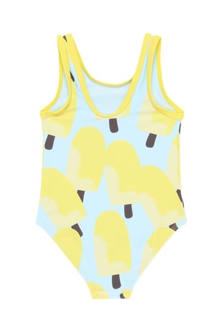 Maillot 1 pièce - Jaune et ciel