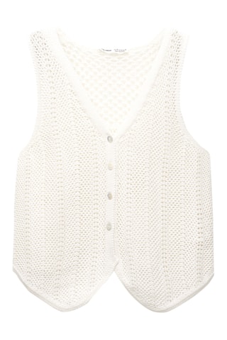 Gilet sans manches - Ecru