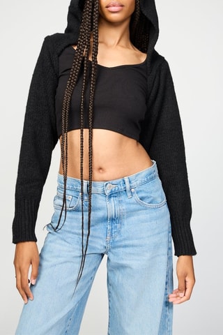 Boléro à capuche - Noir