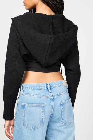 Boléro à capuche - Noir