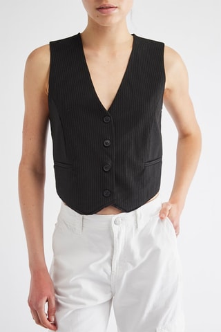 Gilet de costume sans manches - Noir