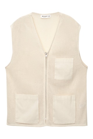 Gilet sans manches - Ivoire