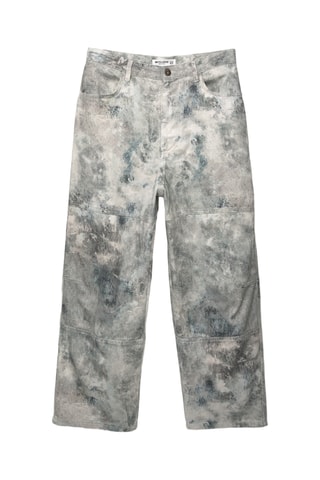Pantalon tie and dye - Gris clair