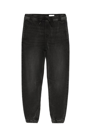 Jogger en jean - Noir