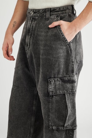 Jean baggy cargo - Noir