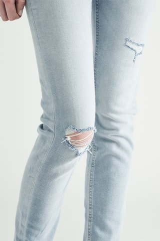 Jean taille haute skinny - Bleu