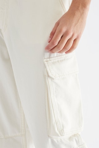 Jean cargo - Blanc