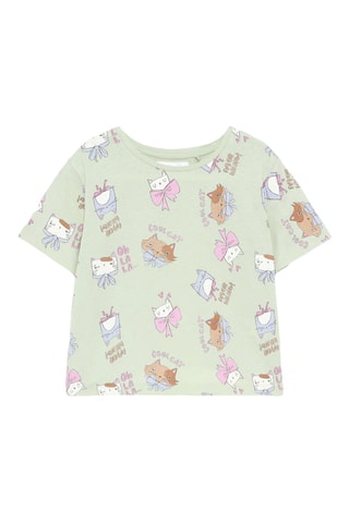 T-shirt de pyjama de pyjama - Vert olive