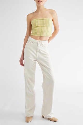 Crop top bustier - Vert citron