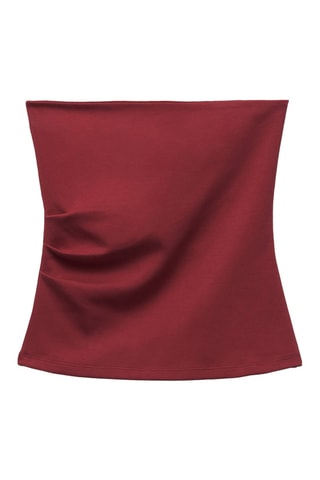Top bustier - Bordeaux