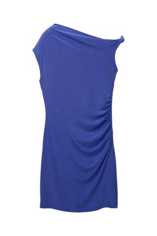 Robe drapée - Indigo