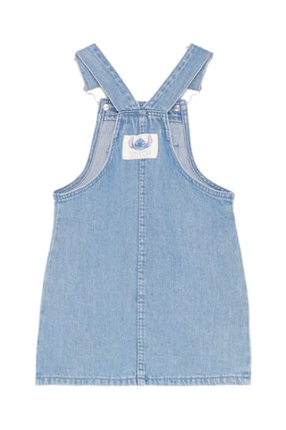 Robe-salopette en jean Stitch et Angel Lilo et Stitch Disney - Bleu clair