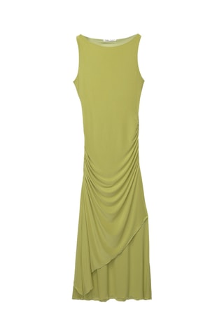 Robe drapée - Vert olive